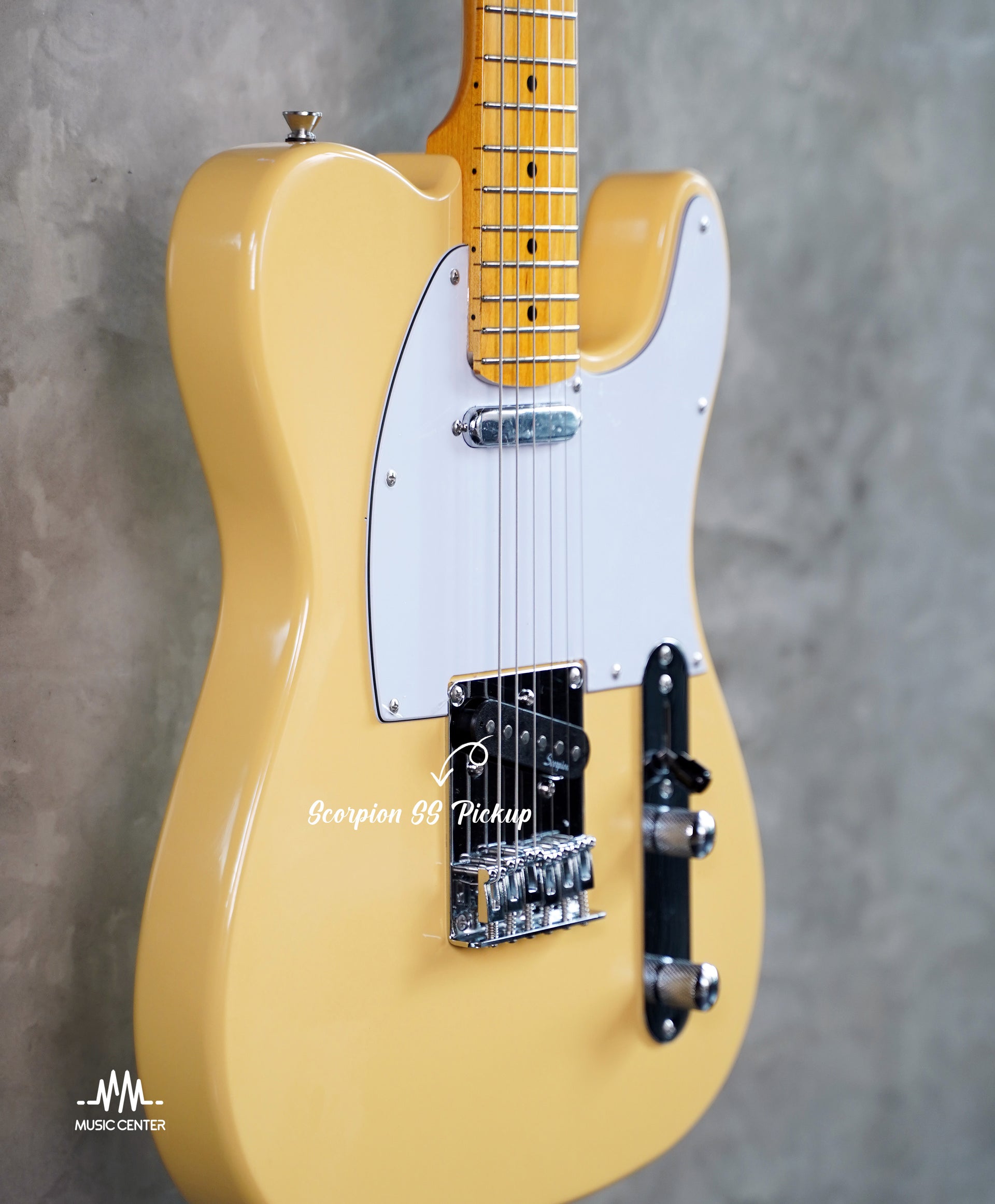 Scorpion ST130 Electric Guitar Telecaster, Yellow