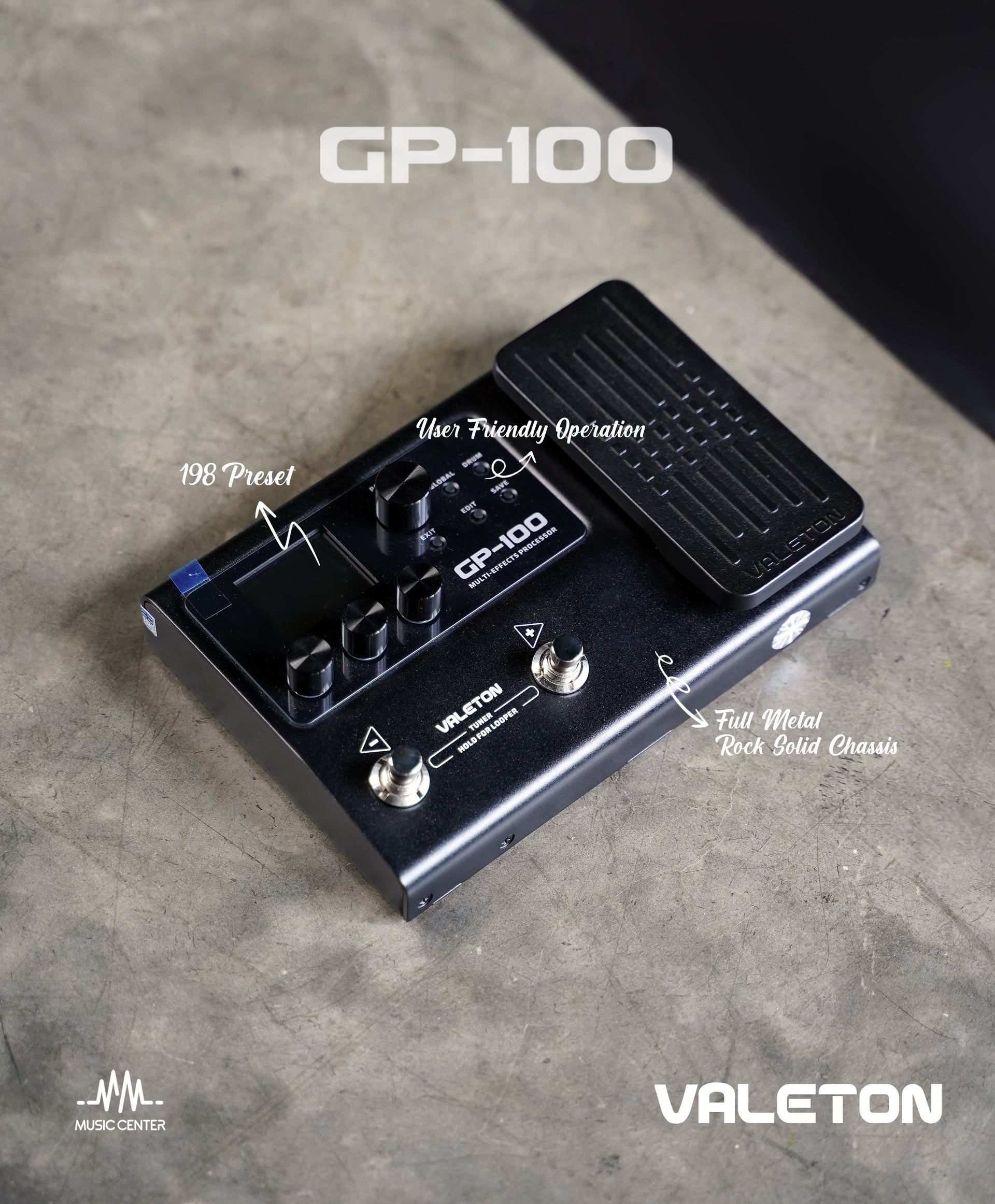 VALETON GP100 Multi Effects, Black