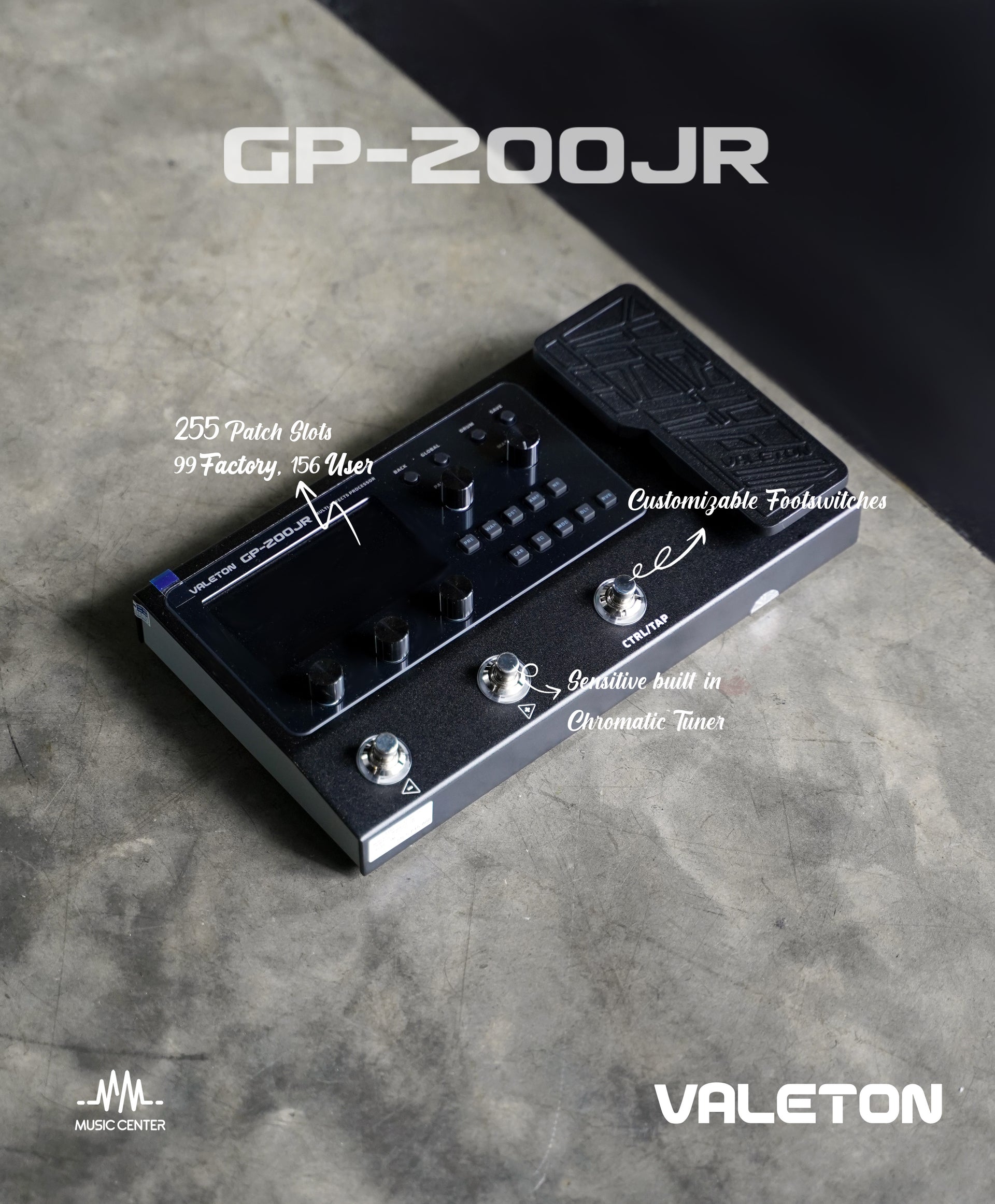 VALETON GP200JR Multi Effects, Black