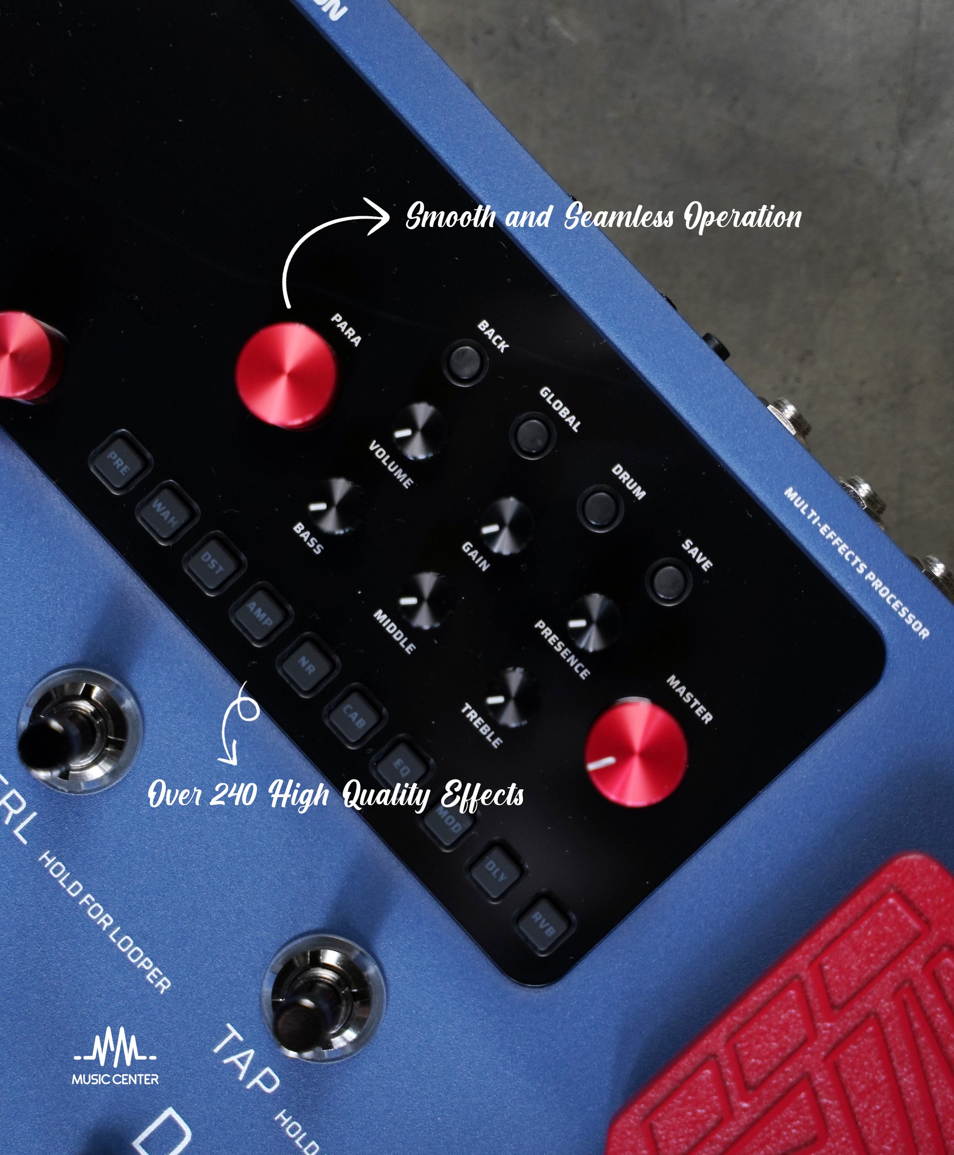 VALETON GP200X Multi Effects, Blue Red Limited Edition