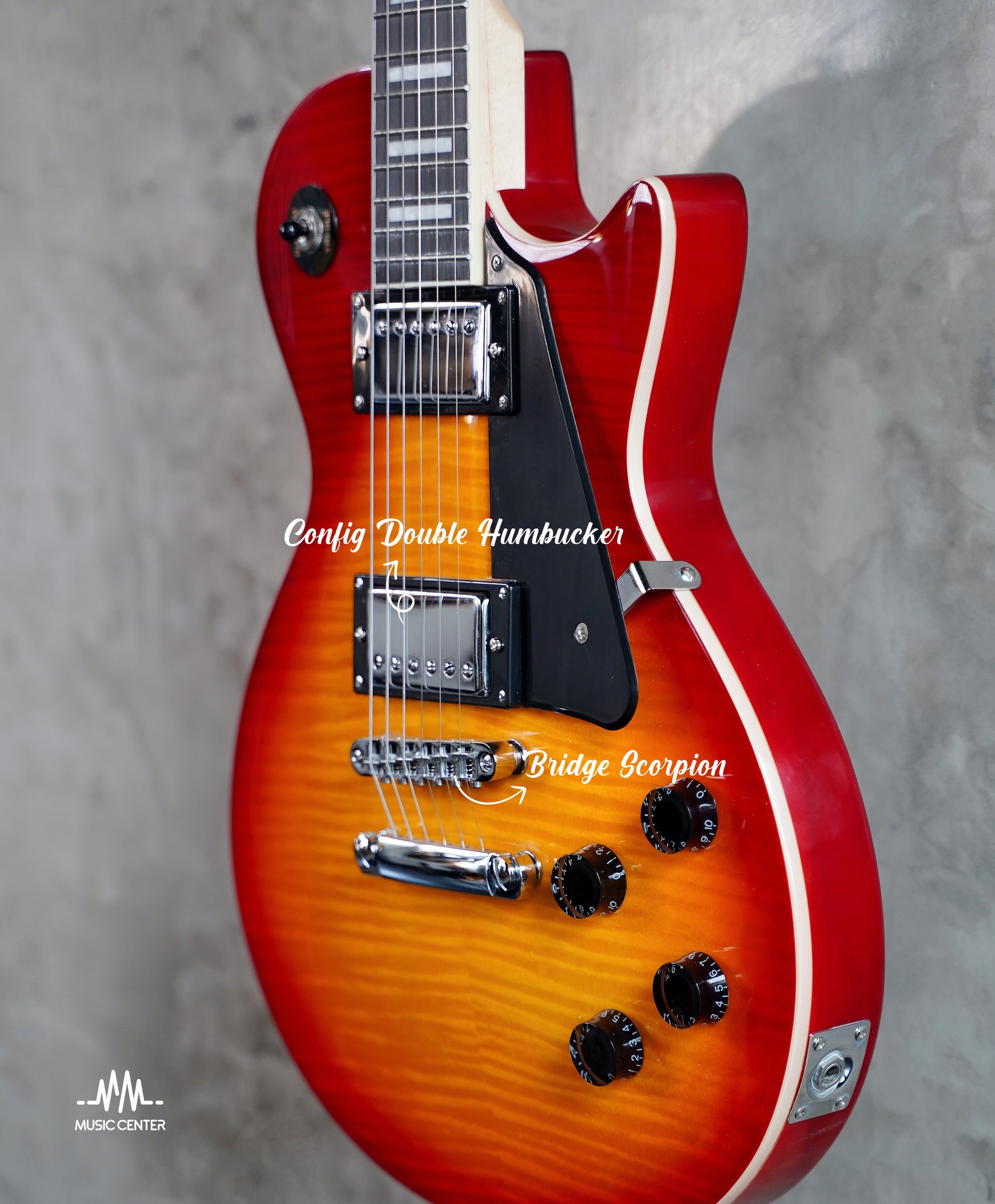 Scorpion LP610 Les Paul Electric Guitar, Sun Burst