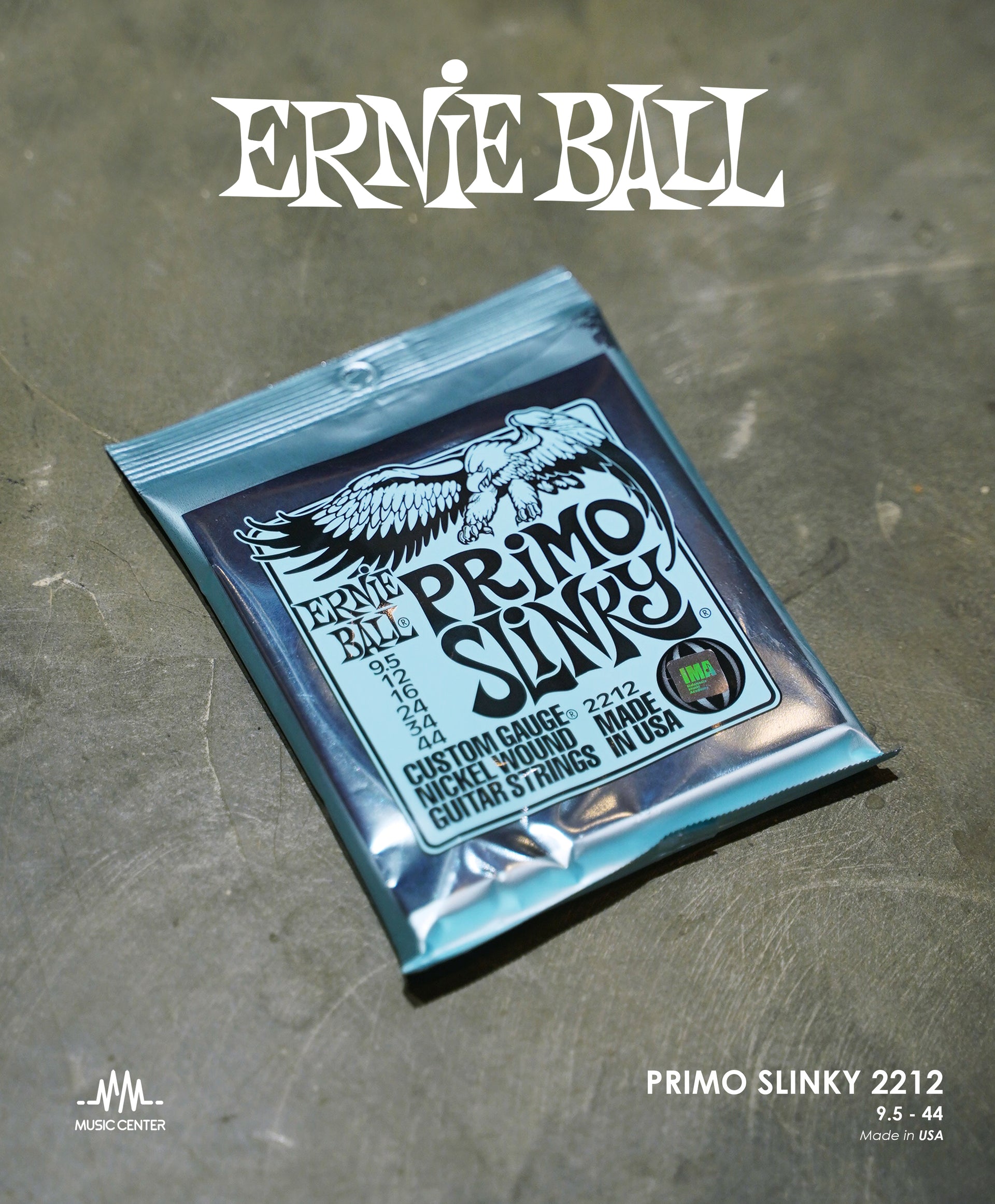 Ernie Ball Primo Slinky 2212 Nickel Wound Electric Guitar Strings 9.5-44