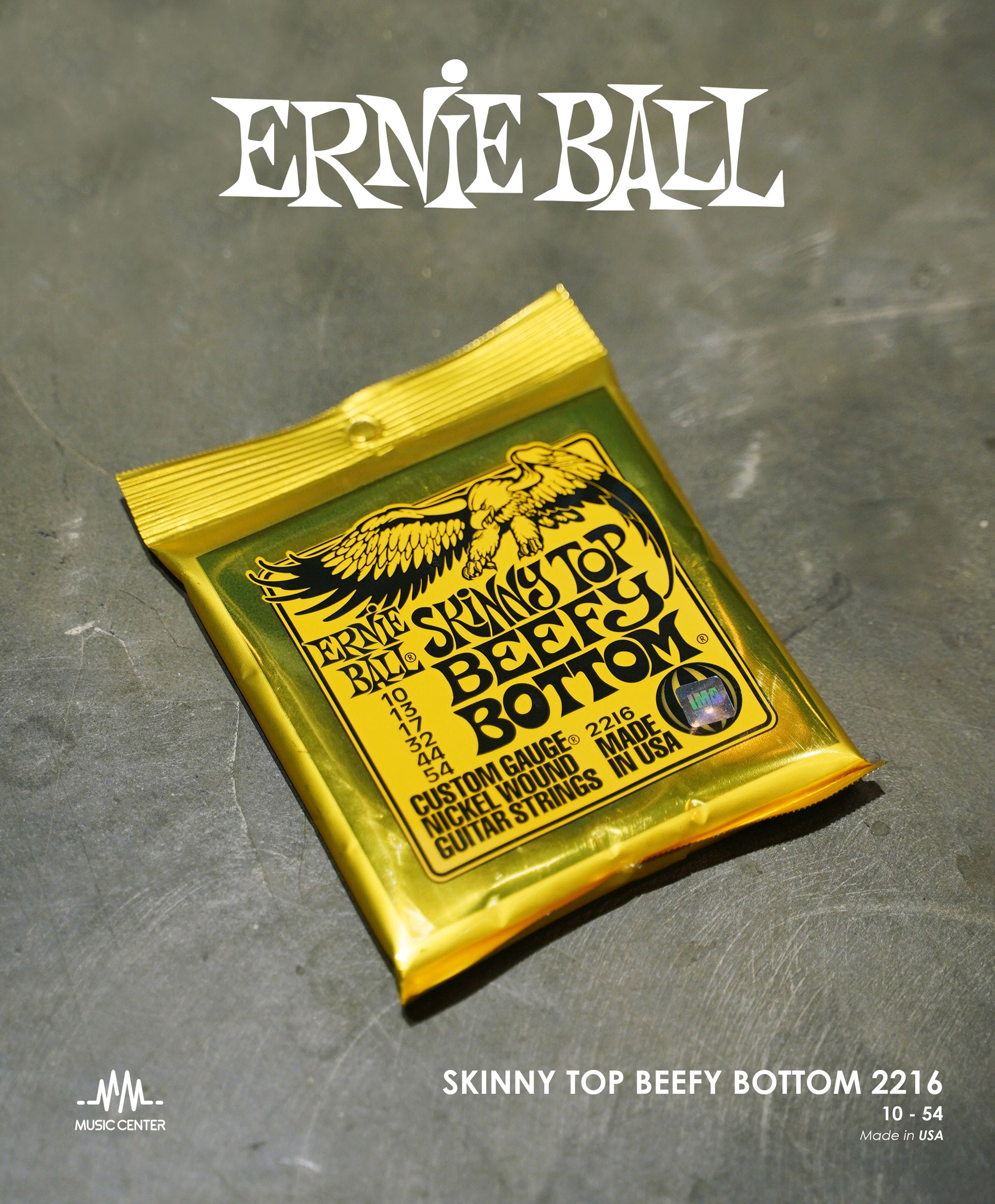Ernie Ball Skinny Top Beefy Bottom 2216 Nickel Wound Electric Guitar Strings 10 - 54