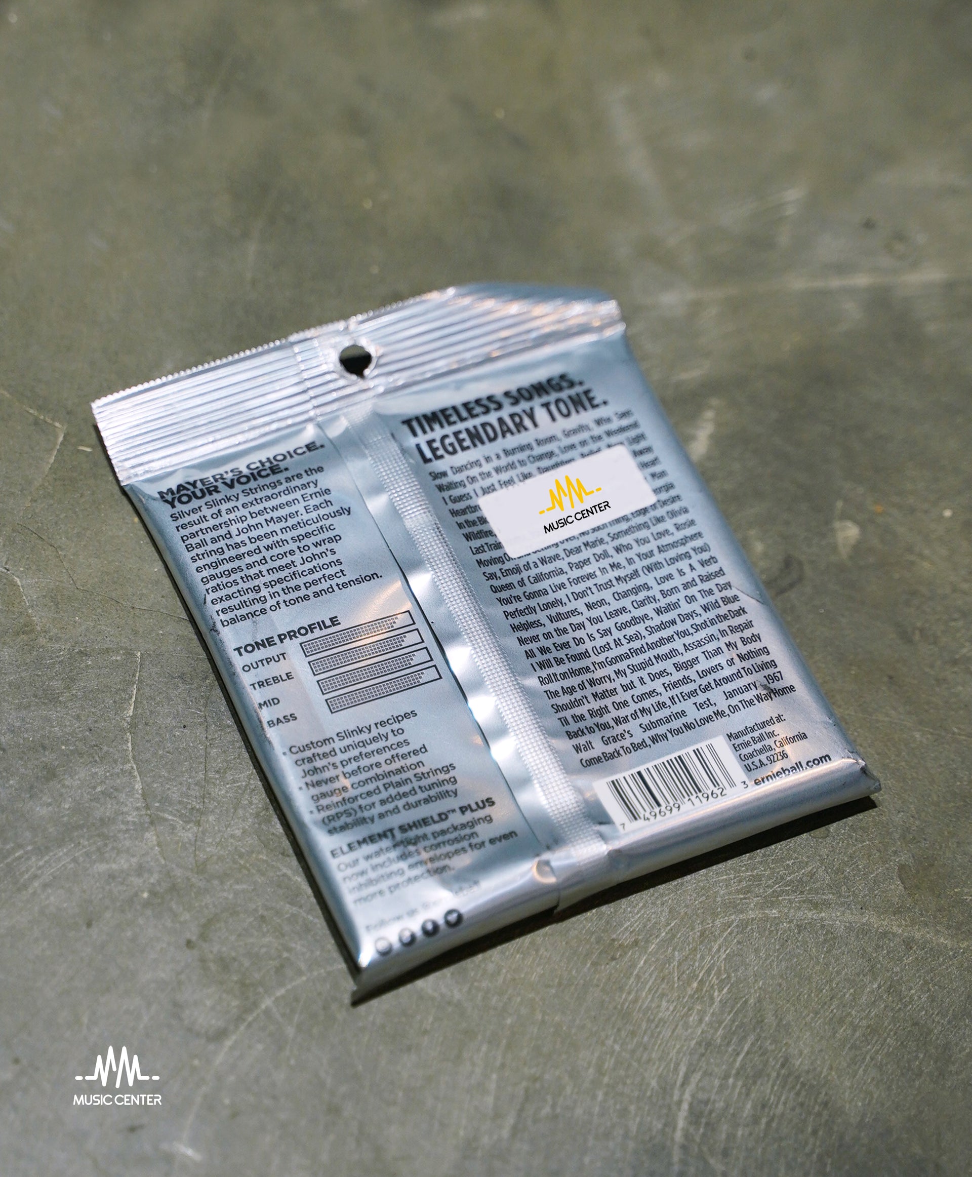 Ernie Ball John Mayer Silver Slinky 2218 Nickel Wound Electric Guitar Strings, 10.5-47