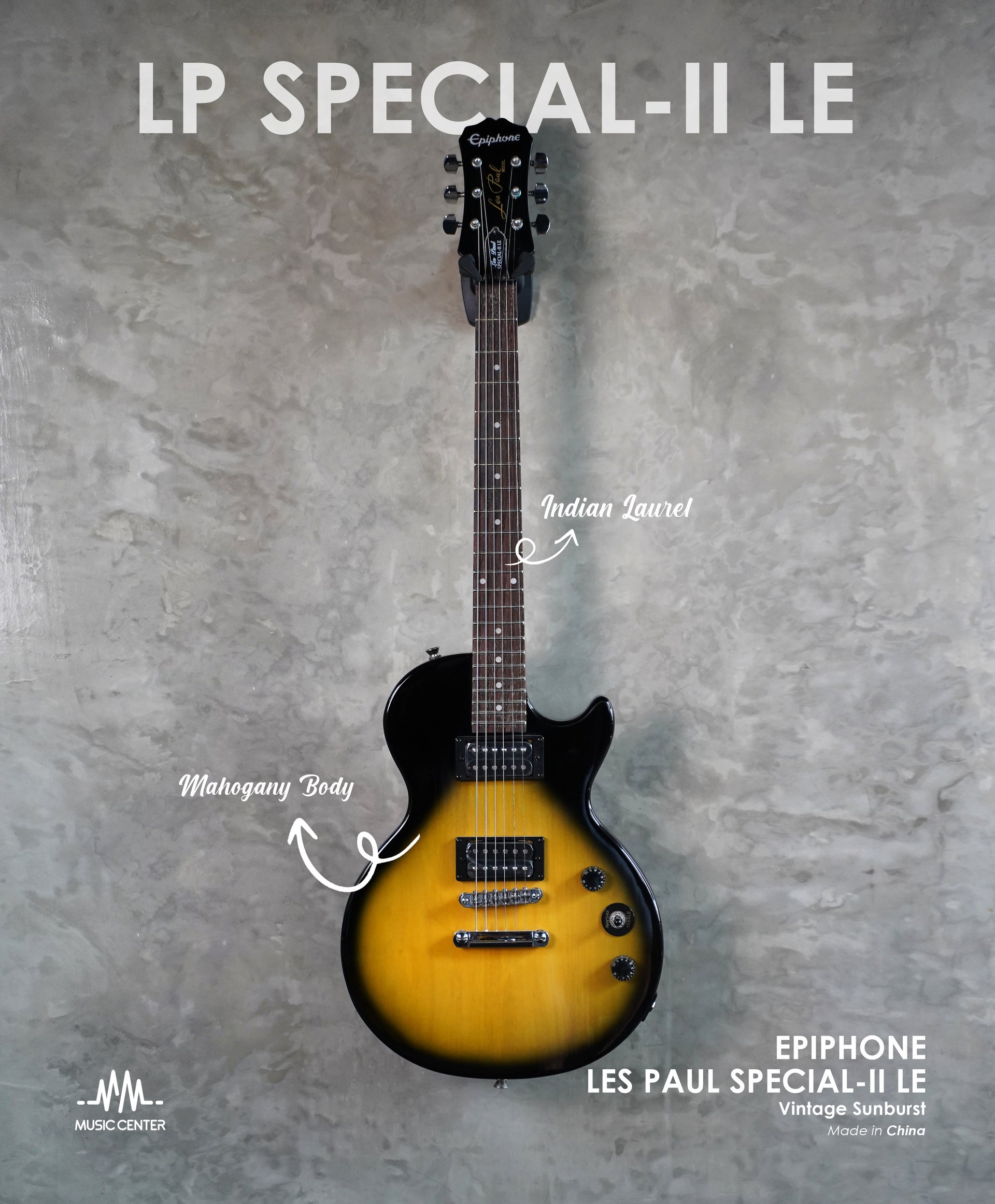 Epiphone Les Paul Special-II LE Electric Guitar, Vintage Sunburst