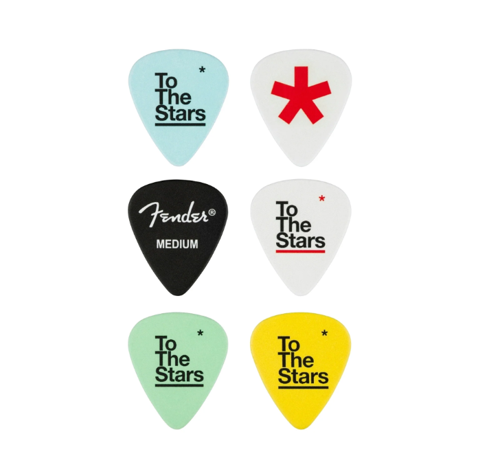 Fender Tom DeLonge 351 Celluloid Guitar Picks, 6-Pack