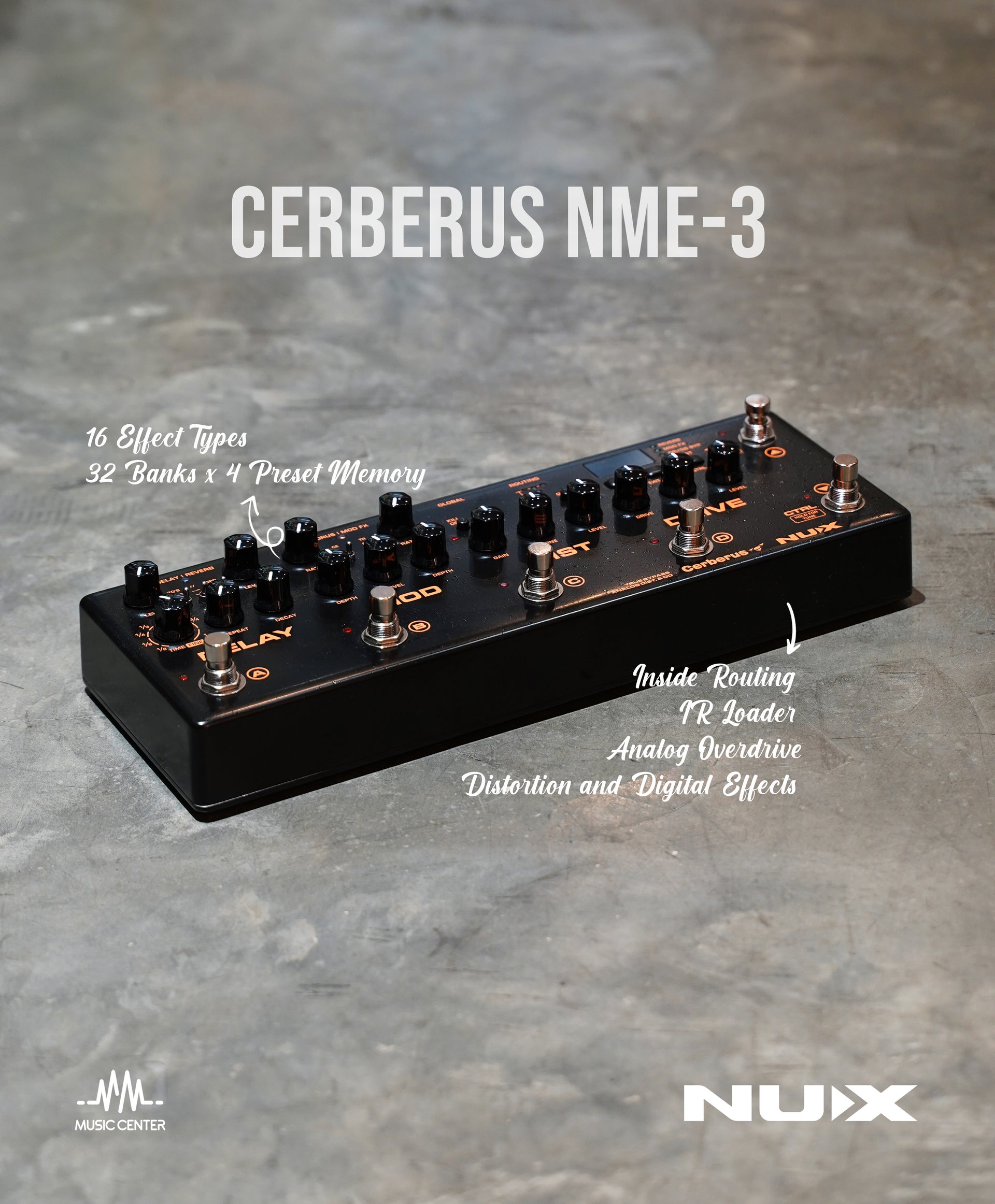 Nux Cerberus NME-3 Integrated Effects & Controller