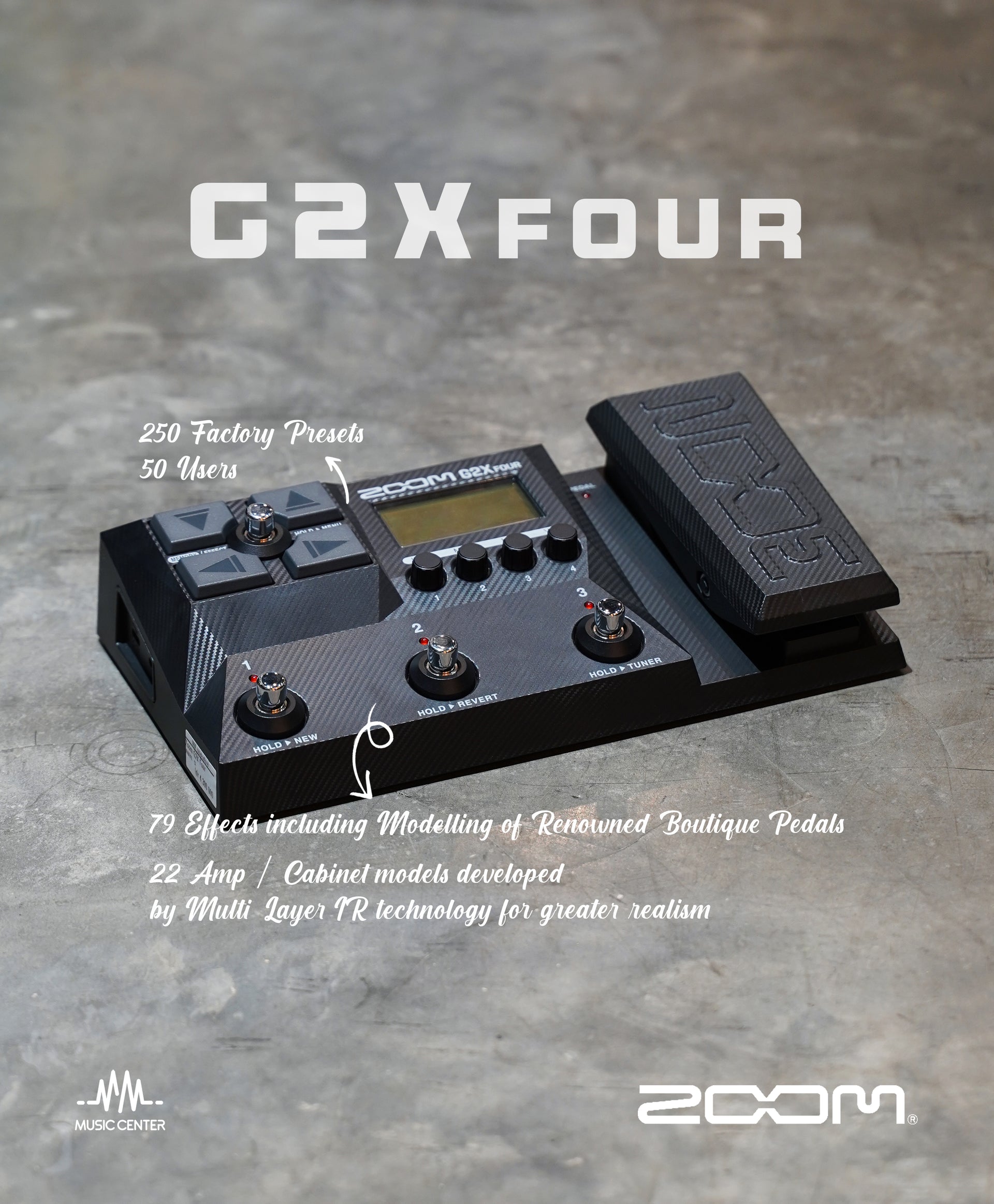 ZOOM G2X Four Guitar Multi Effect Processor