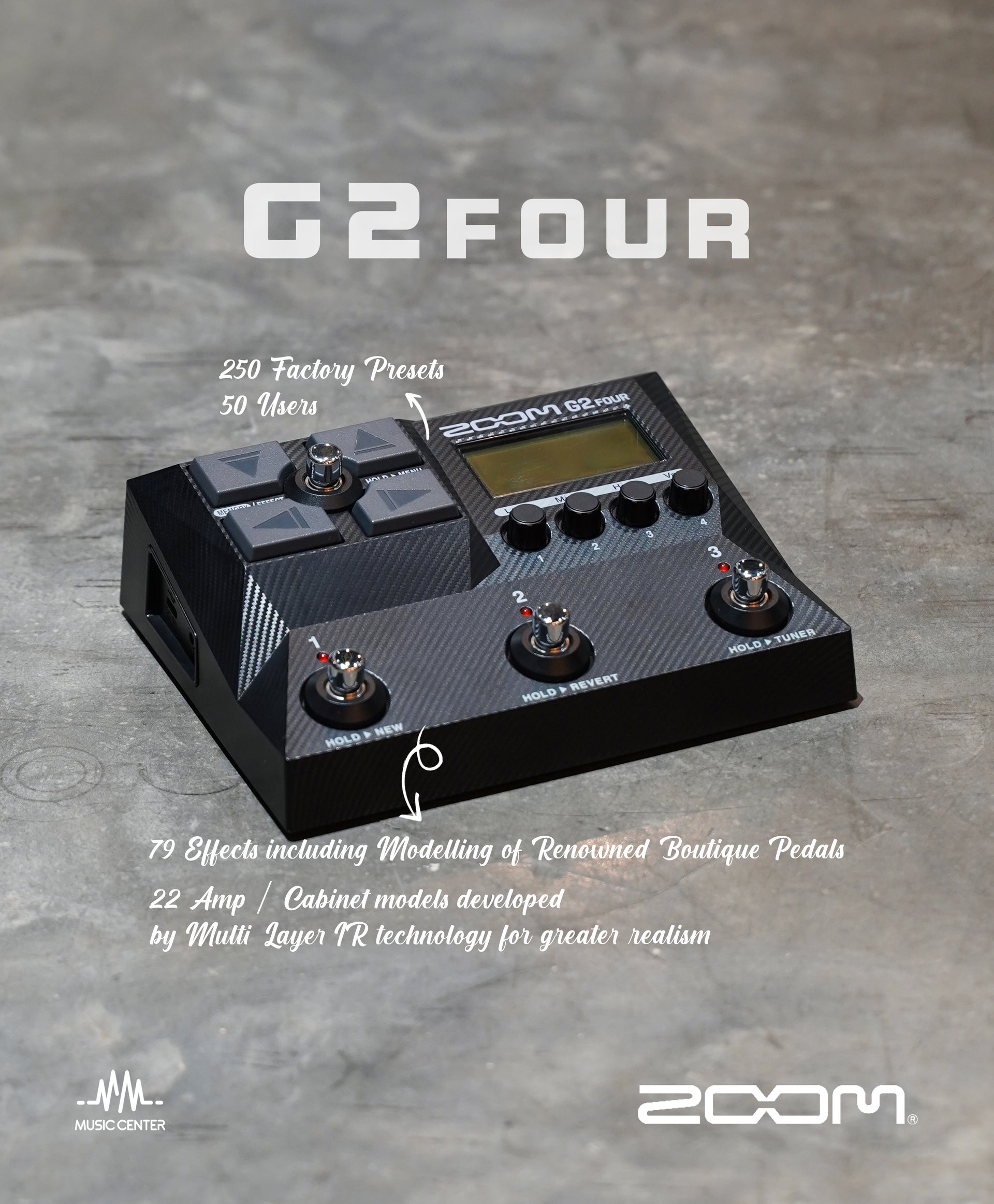 ZOOM G2 Four Guitar Multi Effect Processor