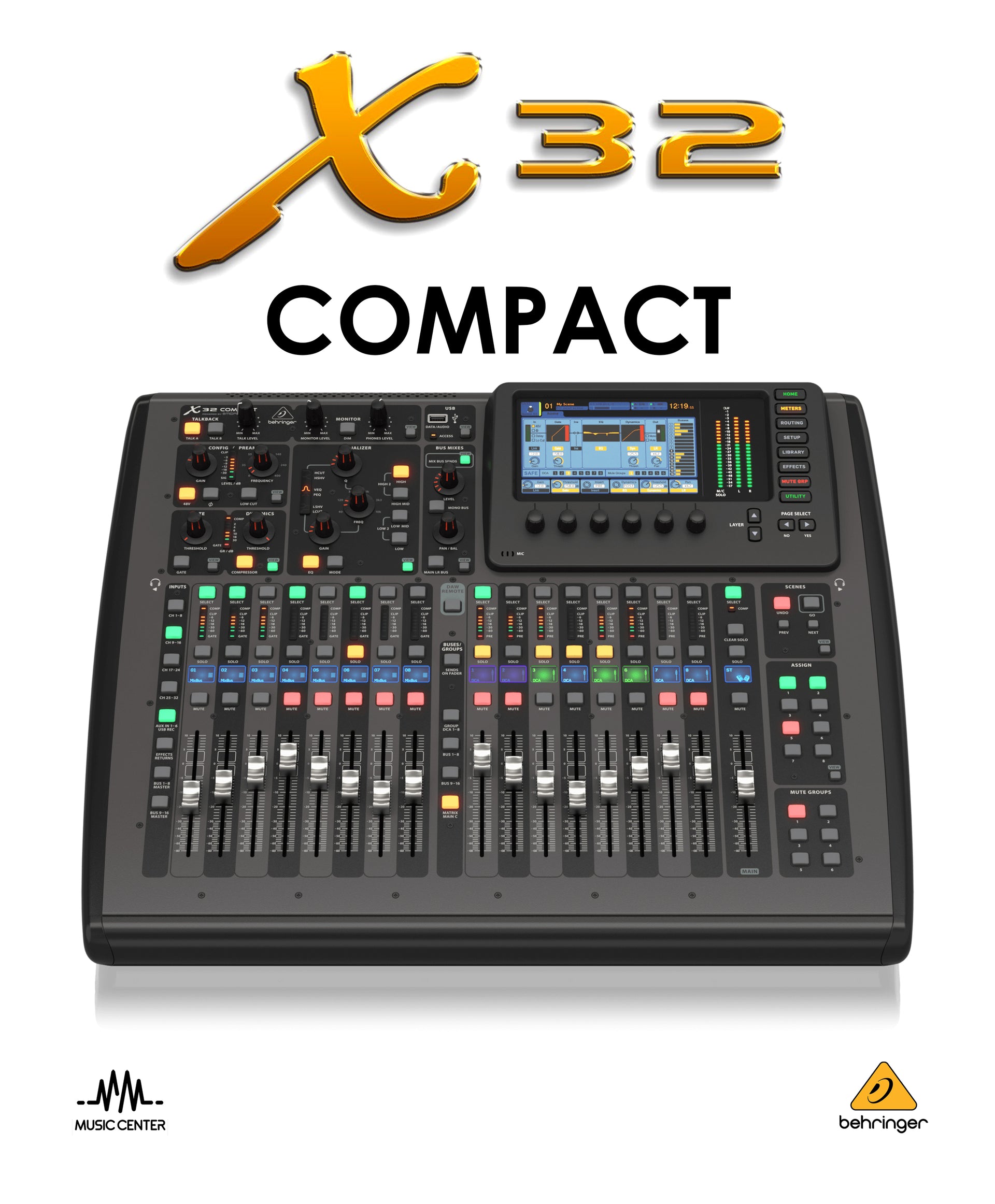 Behringer X32 Compact 40 Channel Digital Mixer