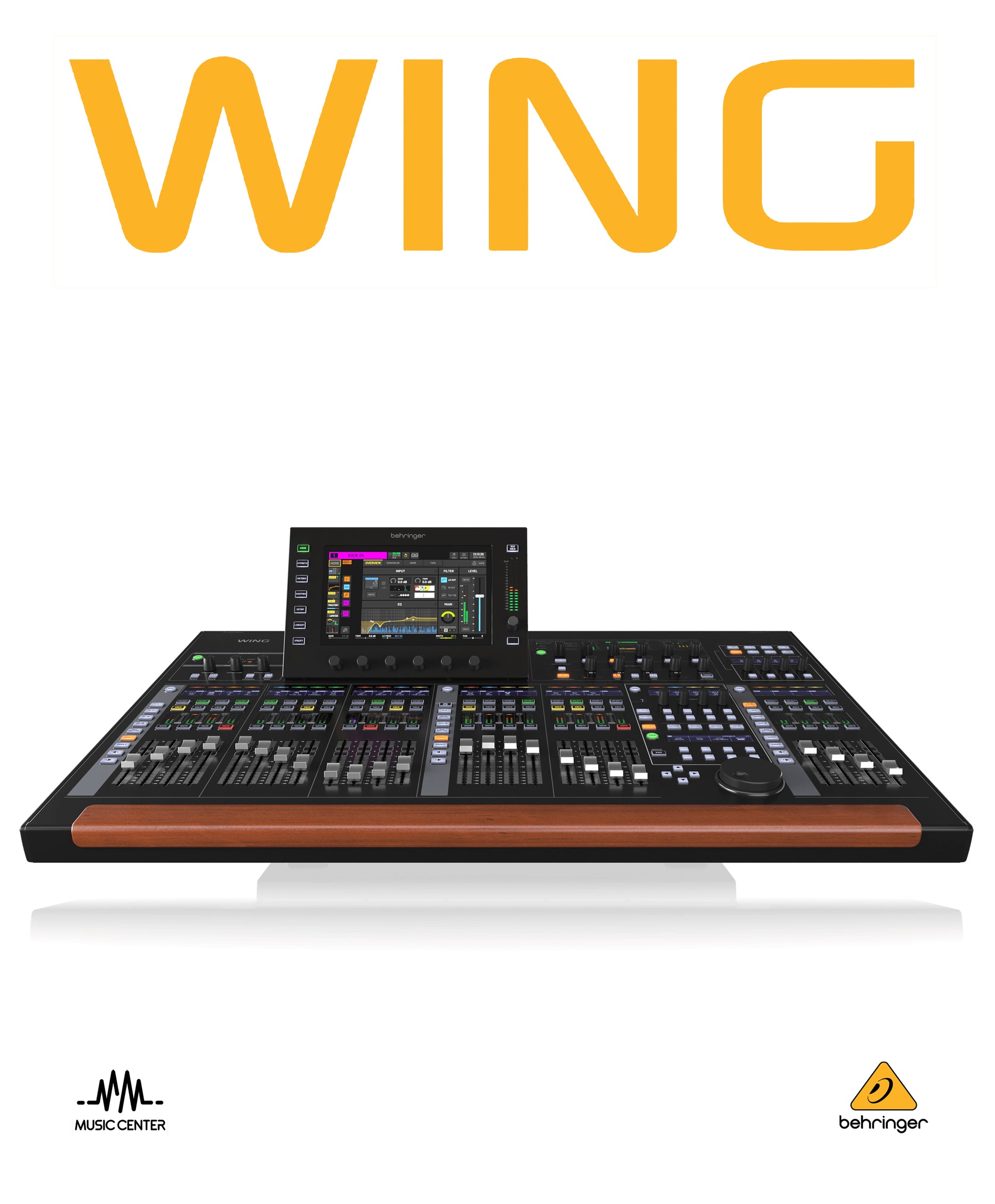 Behringer WING 48 Channel Digital Mixer, Black
