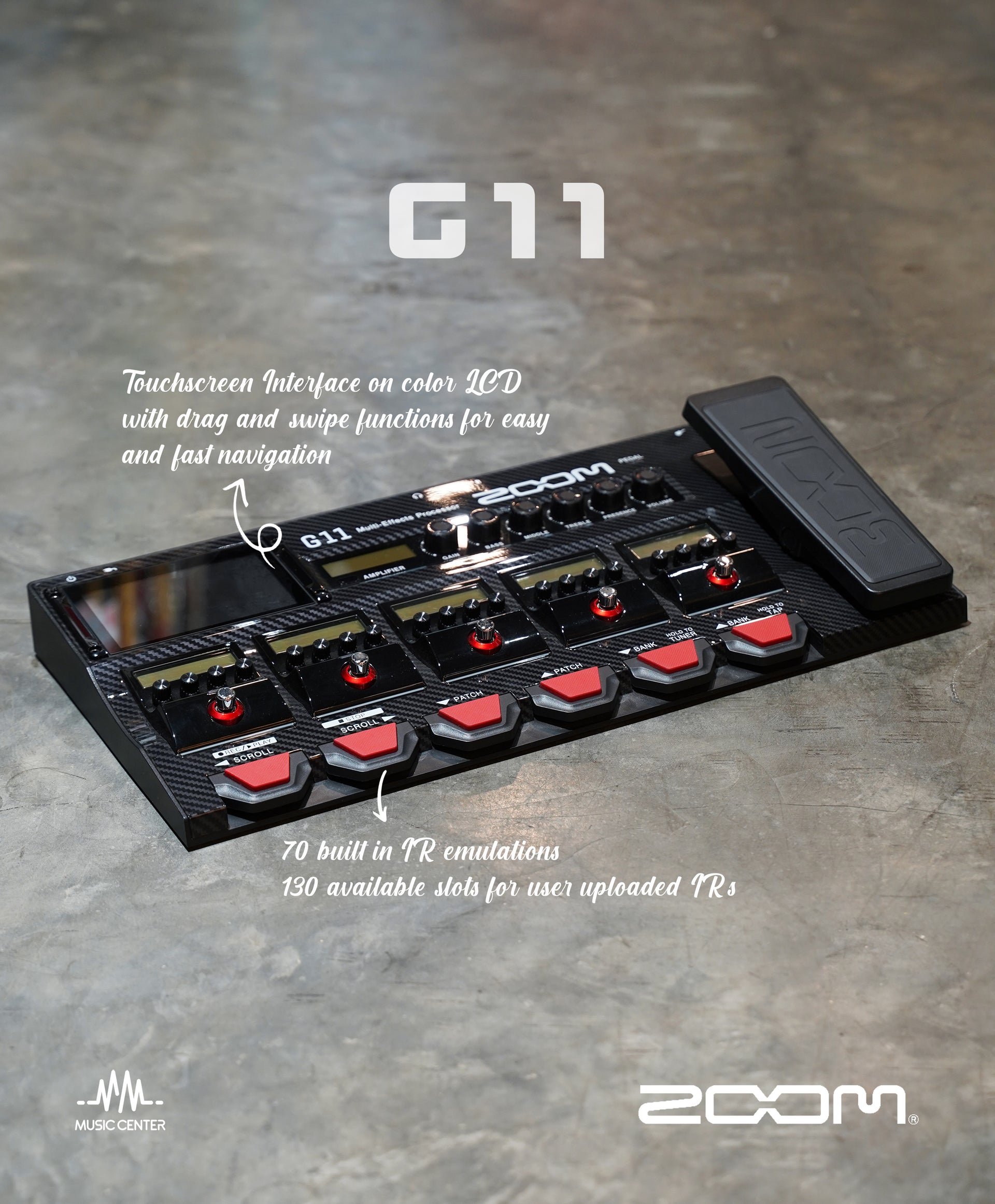 ZOOM G11 Guitar Multi Effect Processor