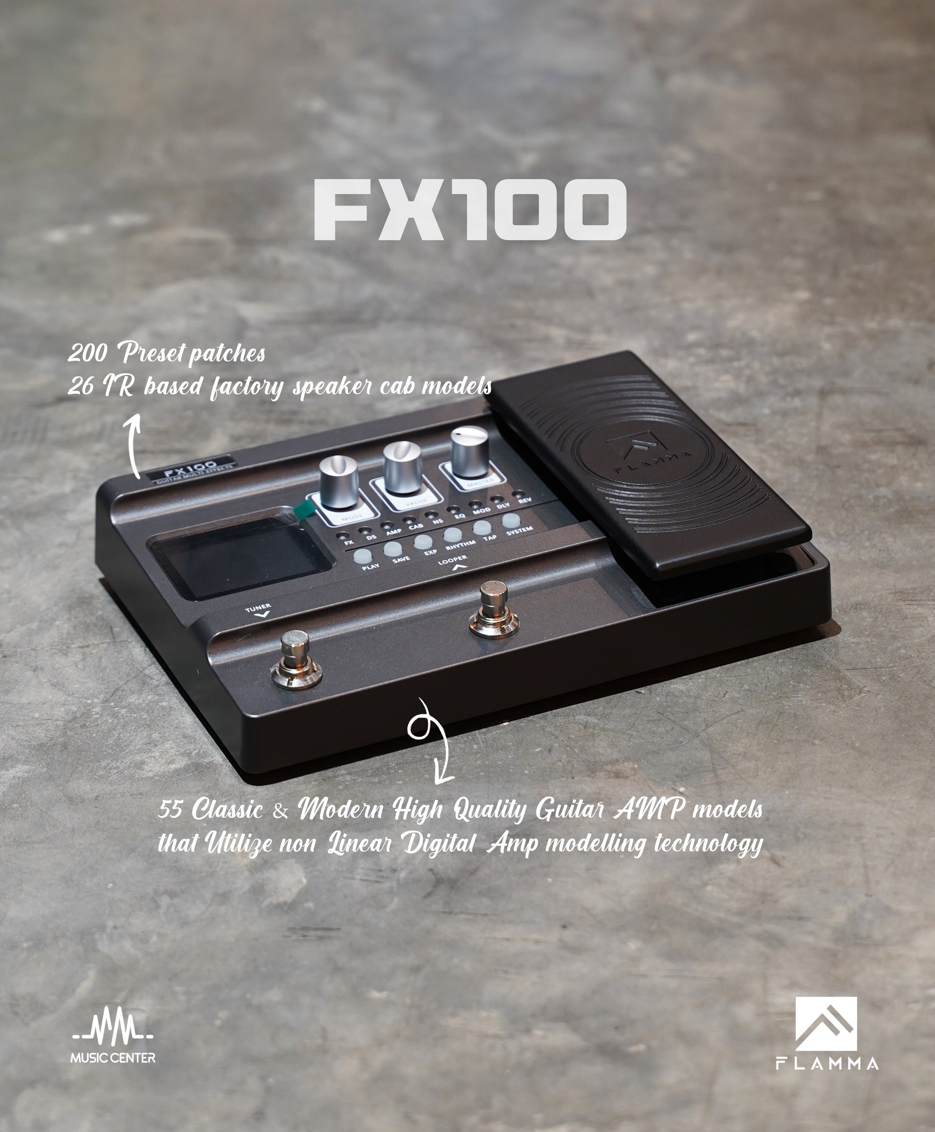 Flamma FX100 Guitar Multi Effect Processor