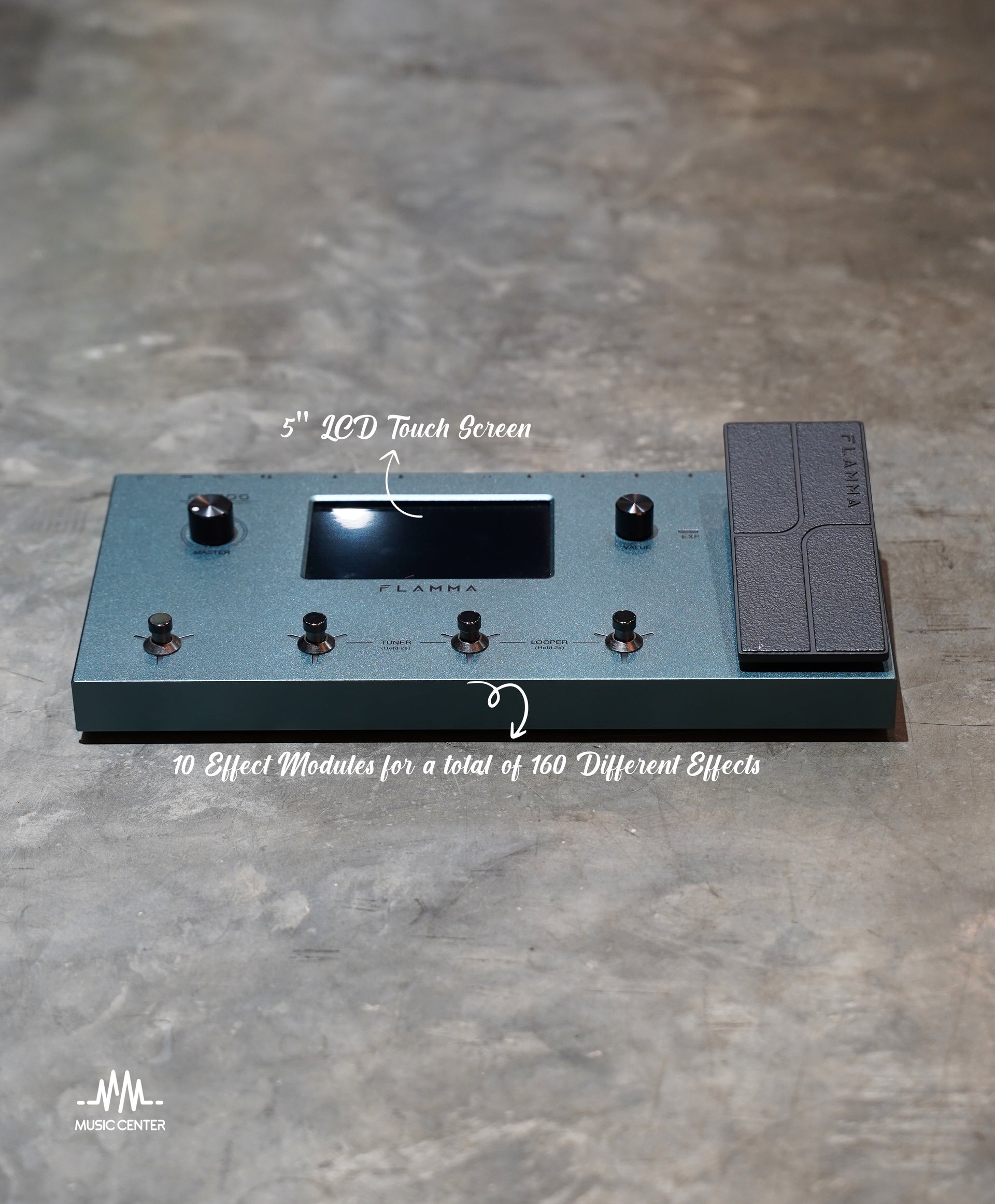 Flamma FX200 Guitar Multi Effect Processor, Grey